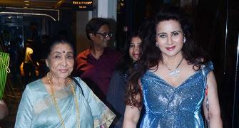 PIX: Asha Bhosle celebrates Poonam Dhillon's birthday