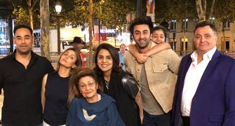 PIX: Ranbir celebrates mum's birthday in Paris
