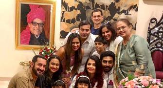 Aishwarya celebrates birthday with family