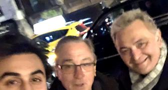 Ranbir, Rishi chill with Bob De Niro in New York