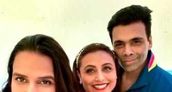 PIX: Karan, Neha party with Rani Mukerji