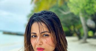 PIX: Hina Khan's bikini holiday in Maldives