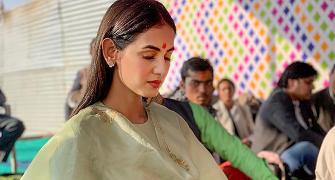 PIX: Sonal Chauhan visits Kumbh Mela