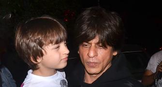 PIX: Shah Rukh watches Lion King with family