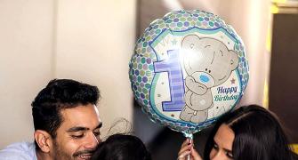 PIX: Neha Dhupia-Angad Bedi's baby turns one