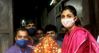 Shilpa Shetty brings Ganpati home