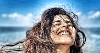 Why is Genelia laughing?