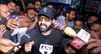 NTR Jr Gets Hero's Welcome in Hyderabad