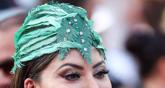 Urvashi Wears Feathers At Cannes!