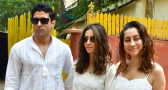 Farhan-Shibani-Anusha Play Holi