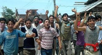 Pix: Govt establishments face mob fury in Kashmir