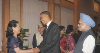 The Obamas meet India's high and mighty