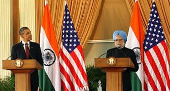 Obama stays away from 'K-word', PM doesn't