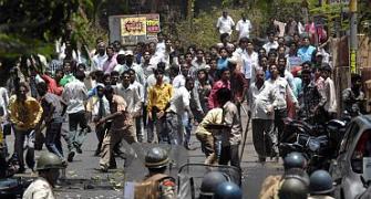 PIX: Anti-Jaitapur N-plant protest turns violent 