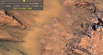 'Streams of water' on Mars