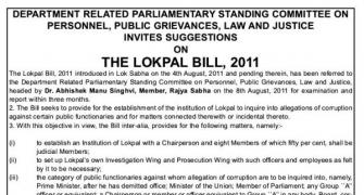 Parliamentary panel wants YOUR opinion on Lokpal