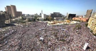 IMAGES: Egypt celebrates Mubarak's fall with victory march