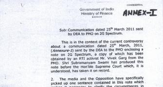 EXCLUSIVE: Read Pranab's letter to PM on 2G note
