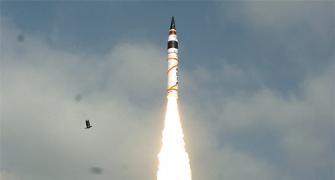 Agni-V, India's most advanced N-capable ballistic missile, launched