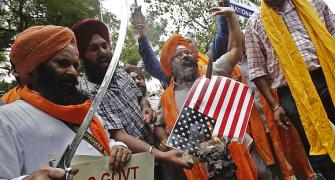 'Why are these stupids in India burning the US flag?'