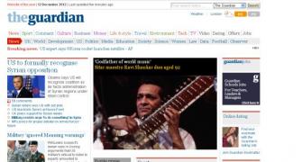 World media reacts to Pandit Ravi Shankar's demise 