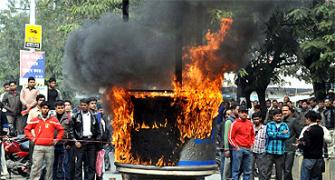 Mob rampage in Assam after school bus runs over biker