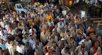 PHOTOS: Mill workers' protest HALTS Mumbai suburbs!