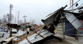 PHOTOS: Windstorm throws life in Kashmir out of gear