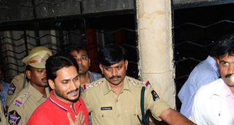 PIX: Police ends Jagan's fast in jail; shifts him to hospital
