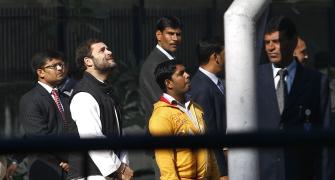 PHOTOS: What made Rahul wait in a queue for 30 mins?