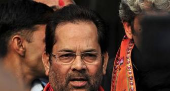 New row in BJP: Naqvi angry at induction of Sabir Ali