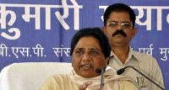 Mayawati blames Cong for poor turning Naxalites