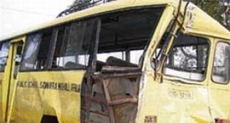 10 children dead as school bus rams into truck in Rajashtan