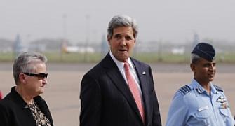 John Kerry arrives in India on three-day visit