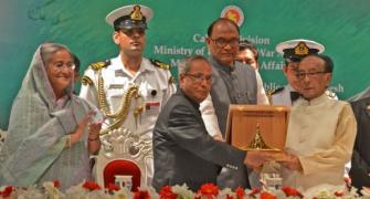 PIX: Prez receives Bangladesh's second highest award