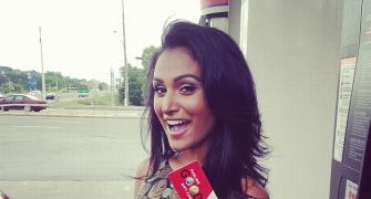 Candid photos: Gorgeous Miss America Nina like you've never seen before