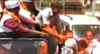 Kejriwal slapped again at road show in New Delhi