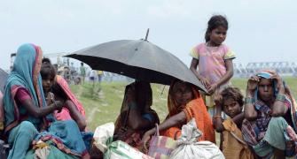 Homeless Bihar struggles to survive in shelter camps amid flood alert