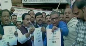 TMC holds protest rallies against land ordinance, burn copies