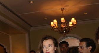 PHOTOS: Valerie Trierweiler in Mumbai after split with French president