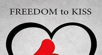 'Kiss of Love' protest spreads to Kolkata