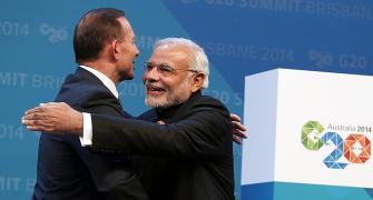 When Modi gave Australian PM a warm hug