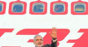 PM Modi arrives in Frankfurt on his way home