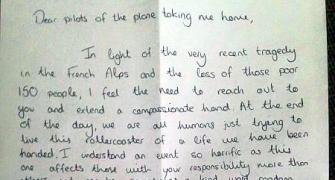 This compassionate letter to pilot after Germanwings crash goes viral
