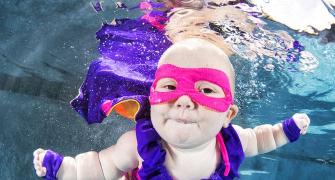 PHOTOS: These babies take the plunge