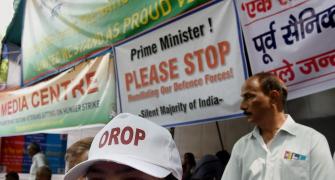 Union minister VK Singh's daughter joins OROP protest