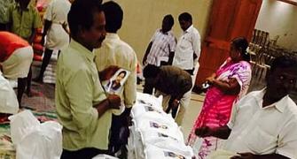 TN floods: Jaya's party rubbishes 'Amma stickers' on aid material