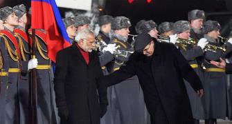 Modi insults national anthem: PM kept walking as Jana Gana Mana played In Russia