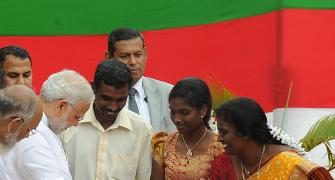Modi showers promise of achche din on Jaffna Tamils