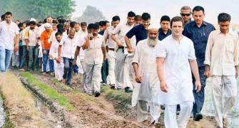 Rahul 'padyatra': Modi govt trying to snatch farmers' land for corporates